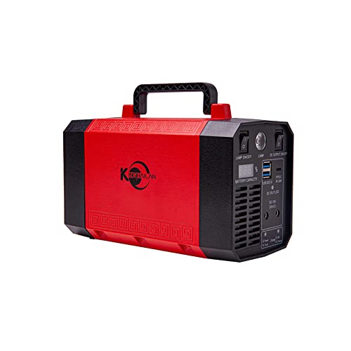 300W Portable Power Station, 200Wh Solar Generator (Solar Panel Not Included) with 3 Pure Sine Wave AC Outlet, USB QC3.0, LED light for CPAP Home Camping Emergency Backup