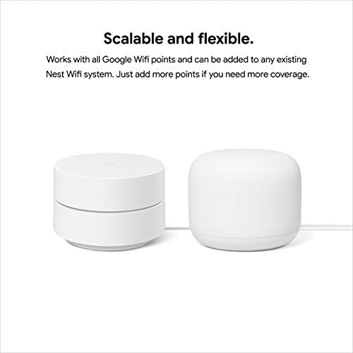 Google Wifi - AC1200 - Mesh WiFi System - Wifi Router - 4500 Sq Ft Coverage - 3 pack