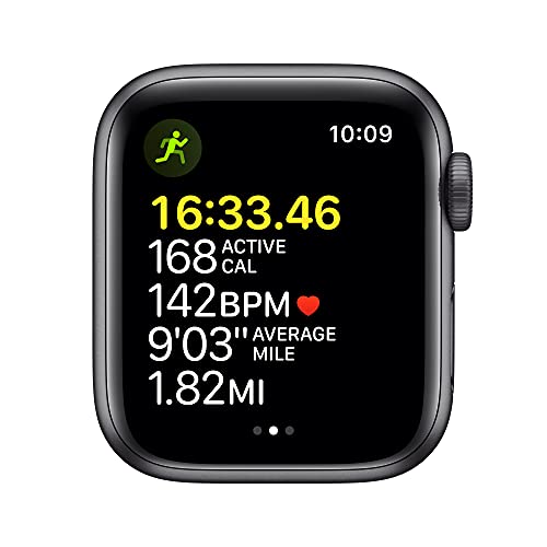 Apple Watch SE [GPS 40mm] Smart Watch w/ Space Grey Aluminium Case with Midnight Sport Band. Fitness & Activity Tracker, Heart Rate Monitor, Retina Display, Water Resistant - AOP3 EVERY THING TECH 