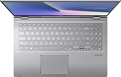 ASUS 2023 Newest Zenbook 2-in-1 Laptop, 15.6 Inch FHD Touchscreen Display, AMD Ryzen 7-5700U Processor, 8GB RAM, 512GB SSD, NVIDIA GeForce MX450 Graphics, Wi-Fi, Windows 11 Home, Bundle with JAWFOAL