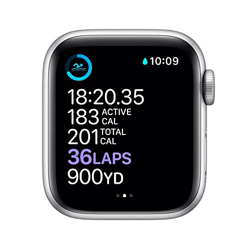 Apple Watch Series 6 (GPS + Cellular, 40mm) - Silver Stainless Steel Case with White Sport Band