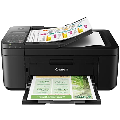 Canon PIXMA TR4720 All-in-One Wireless Printer for Home use, with Auto Document Feeder, Mobile Printing and Built-in Fax, Black