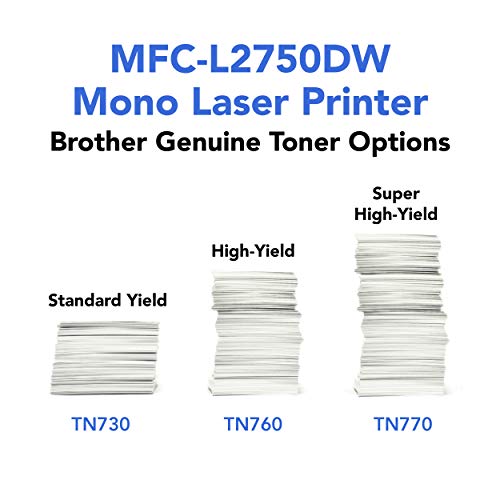 Brother MFCL2750DW Monochrome All-in-One Wireless Laser Printer, Duplex Copy & Scan, Amazon Dash Replenishment Ready , Black