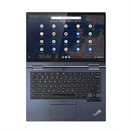 Lenovo 2023 Newest ThinkPad C 13 Yoga Chromebook 13.3 Inch FHD Touchscreen 2In1 Laptop, AMD Athlon Gold 3150C Up to 3.3GHz, 4GB RAM, 96GB Storage, Backlit Keyboard, Fingerprint, Chrome OS, Blue