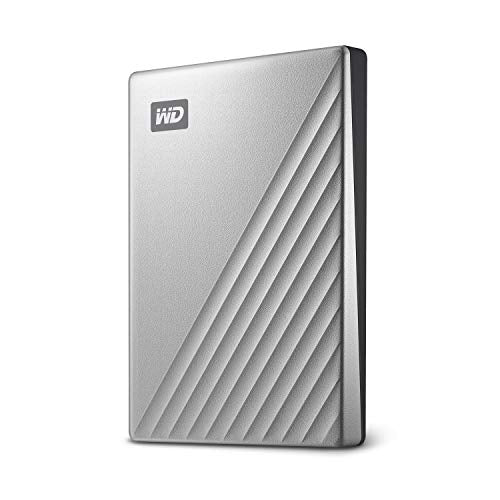 WD 2TB My Passport Ultra for Mac Silver Portable External Hard Drive HDD, USB-C and USB 3.1 Compatible - WDBPMV0040BSL-WESN