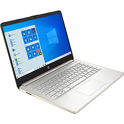 2021 Newest HP Premium 14-inch HD Laptop, Intel Dual-Core Processor Up to 2.8GHz, 16GB RAM, 64GB eMMC Storage, Webcam, Bluetooth, HDMI, Wi-Fi, Gold, Windows 10 with 1 Year Microsoft 365