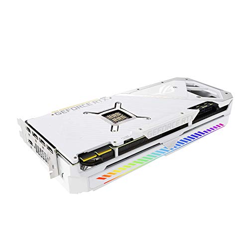 ASUS ROG STRIX NVIDIA GeForce RTX™ 3090 White OC Edition Gaming Graphics Card (PCIe 4.0, 24GB GDDR6X, HDMI 2.1, DisplayPort 1.4a, White color scheme, Axial-tech Fan Design, 2.9-slot, Super Alloy Power