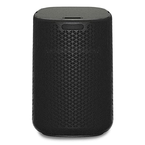 Habitat Large Room Air Purifier with HEPA Activated Carbon Filtration System, Cleans up 700 SQ, with Auto Filter Replacement Reminder, USB Charging Port, 5-Speed Fan, Black
