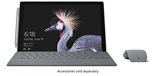 Microsoft Surface Pro FJR-00001 Laptop (Windows 10 Pro, Intel Core M, 12.3" LCD Screen, Storage: 128 GB, RAM: 4 GB) Black