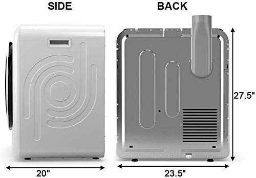 Panda Portable Compact Electric Cloth Dryer 13.2lbs Capacity, White PAN202MT