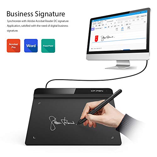 Drawing Tablet XP-PEN StarG640 Digital Graphics Tablet 6x4 Inch Ultrathin Tablet with 8192 Levels Battery-Free Stylus Pen Tablet for Mac, Windows and Chromebook (Drawing and E-Learning/Online Classes)