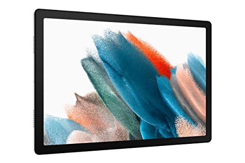 SAMSUNG Galaxy Tab A8 10.5” 128GB Android Tablet w/ LCD Screen, Long Lasting Battery, Kids Content, Smart Switch, Expandable Memory, SM-X200NZSFXAR, Silver, Amazon Exclusive