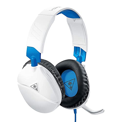 Turtle Beach Recon 70 PlayStation Gaming Headset for PS5, PS4, Xbox Series X, Xbox Series S, Xbox One, Nintendo Switch, Mobile, & PC with 3.5mm - Flip-to-Mute Mic, 40mm Speakers, 3D Audio – White