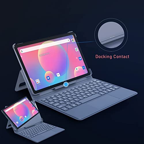 10.36" 2K Display Android 11 Tablet with docking keyboard,Dual 4G LTE Cellular,Octa core 1.8GHz, 2000x1200,4GB+64GB,5MP+13MP Dual Cameras,Four Speakers,WiFi,GPS,FM,Bluetooth,6000mAh Battery,Azeyou T20