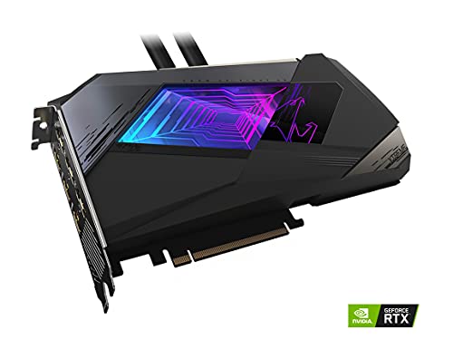 GIGABYTE AORUS GeForce RTX 3080 Xtreme WATERFORCE 10G (REV2.0) Graphics Card, WATERFORCE All-in-one Cooling System, LHR, 10GB 320-bit GDDR6X, GV-N3080AORUSX W-10GD REV2.0 Video Card