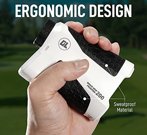 Laser Golf Rangefinder with Slope, Golf Range Finder, Flagpole Lock Yardage Devices with Vibration, High-Precision 6X 650 Disc for Golfing, Hunting, Target Shooting, Focus, Angle & Distance