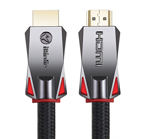 iBirdie 4K HDR HDMI Cable 50 Feet, 18Gbps 4K 60Hz HDR10, HDCP 2.2 and ARC, High Speed Ultra HD Cord, 24AWG