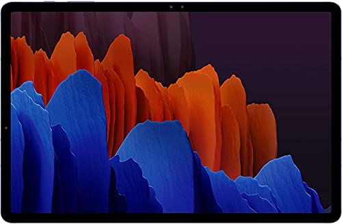 Samsung Galaxy Tab S7+ Plus w/S Pen (128GB, 6GB RAM) 12.4’’, Snapdragon 865+, 10090mAh Battery Wi-Fi Tablet - US Warranty SM-T970 (128GB SD Bundle, Mystic Navy)