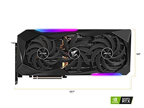 GIGABYTE AORUS GeForce RTX 3070 Ti Master 8G Graphics Card, MAX-Covered Cooling, 8GB 256-bit GDDR6X, GV-N307TAORUS M-8GD Video Card