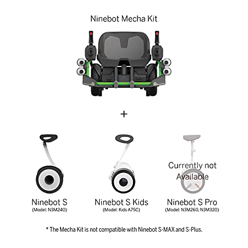 Segway Ninebot Mecha Kit, Applicable to Electric Self-Balancing Scooter, Human-Body Sensor in Joystick, Mobile App Integration (Not Included Ninebot S)