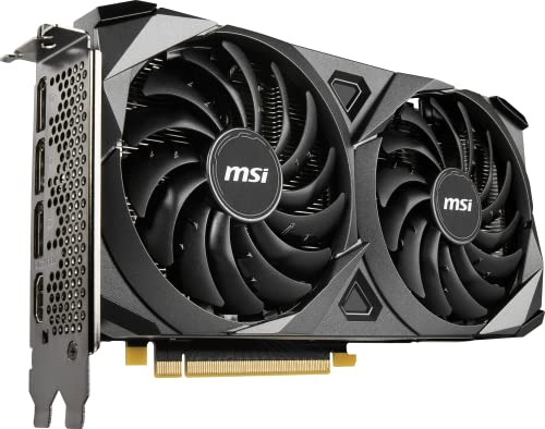 MSI Gaming GeForce RTX 3050 8GB GDRR6 128-Bit HDMI/DP PCIe 4 Torx Twin Fans Ampere OC Graphics Card (RTX 3050 Ventus 2X 8G OC)