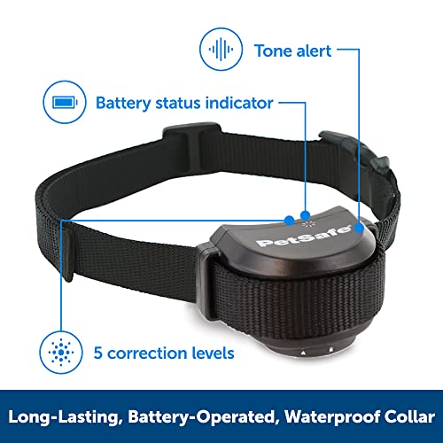 PetSafe Stay & Play Wireless Pet Fence with Replaceable Battery Collar, Covers up to 3/4 Acre, For Dogs & Cats over 5 lb, Waterproof Collar, Tone & Static, From Parent Company of INVISIBLE FENCE Brand
