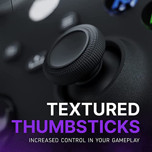 Gamenetics Custom Official Wireless Bluetooth Controller for Xbox Series X/S and Xbox One Console - Un-Modded - Video Gamepad Remote (Soft Touch Dark Nebula)