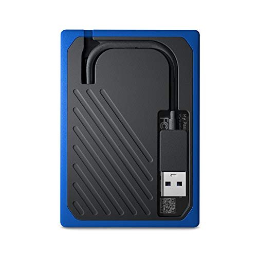 WD 2TB My Passport Go SSD Cobalt Portable External Storage, USB 3.0 - WDBMCG0020BBT-WESN