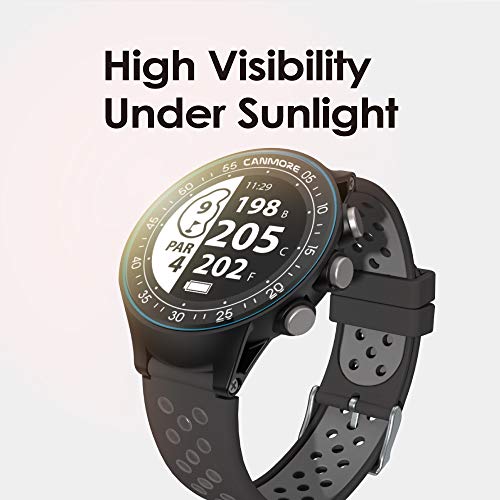 CANMORE TW410G GPS Golf Watch with Step Tracking (Blue)- 40,000+ Free Worldwide Golf Courses Preloaded - Minimalist & User Friendly