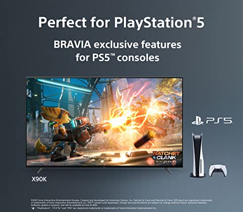 Sony 85 Inch 4K Ultra HD TV X90K Series: BRAVIA XR Full Array LED Smart Google TV with Dolby Vision HDR and Exclusive Features for The Playstation® 5 XR85X90K- 2022 Model