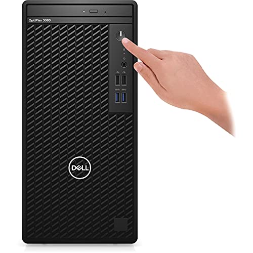 Dell OptiPlex 3000 3080 Desktop Computer - Intel Core i5 10th Gen i5-10505 Hexa-core (6 Core) 3.20 GHz - 8 GB RAM DDR4 SDRAM - 256 GB NVMe M.2 PCI Express M.2 SSD - Mini-Tower - Black