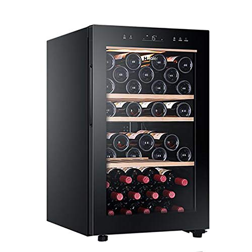 118 liters Wine Cooler Refrigerators 53 Bottle Fast Cooling Low Noise and No Fog Fridge Half Drawing Wine Rack Explicit and implicit Smart Touch Screen