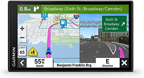 Garmin DriveSmart 66, 6-inch Car GPS Navigator with Bright, Crisp High-Resolution Maps and Garmin Voice Assist Bundle with EZEE PowerPack (4 Items)