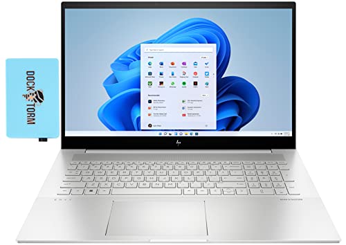 HP 2023 Newest Envy 17t-cr0000 17.3" 4K Ultra HD Laptop 12th Gen (Intel i7-1260P 12-Core, 64GB RAM, 2TB PCIe SSD, Intel Iris Xe, 2 Thunderbolt 4, WiFi 6E, BT 5.3, Backlit KB, Win 11 Pro) w/Hub
