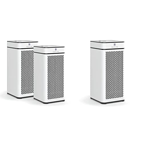 Medify Air MA-40 Air Purifier, 2-Pack, White, 2 Count & True HEPA (H13 99.97%) Air Purifier That Easily Covers 800 Sq. Ft. Touch Panel-White, 1-Pack