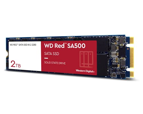 Western Digital 2TB WD Red SA500 NAS 3D NAND Internal SSD - SATA III 6 Gb/s, M.2 2280, Up to 560 MB/s - WDS200T1R0B