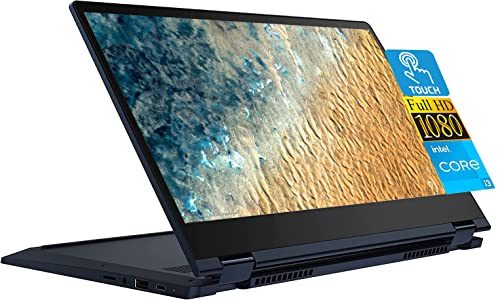 Lenovo Flex 5 13 Chromebook Laptop, 13.3 Inch FHD Touch Screen, Intel Core i3-1115G4 Processor, 8GB RAM, 64GB eMMC Storage, Intel UHD Graphics, Chrome OS, Bundle with JAWFOAL