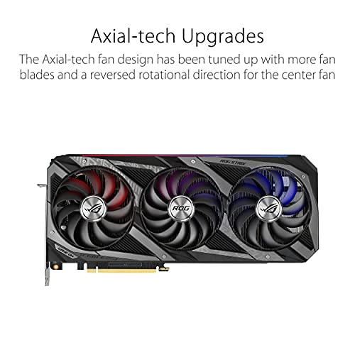 ASUS ROG Strix NVIDIA GeForce RTX 3080 Ti OC Edition Gaming Graphics Card (PCIe 4.0, 12GB GDDR6X, HDMI 2.1, DisplayPort 1.4a, Axial-tech Fan Design, 2.9-Slot, Super Alloy Power II, GPU Tweak II)