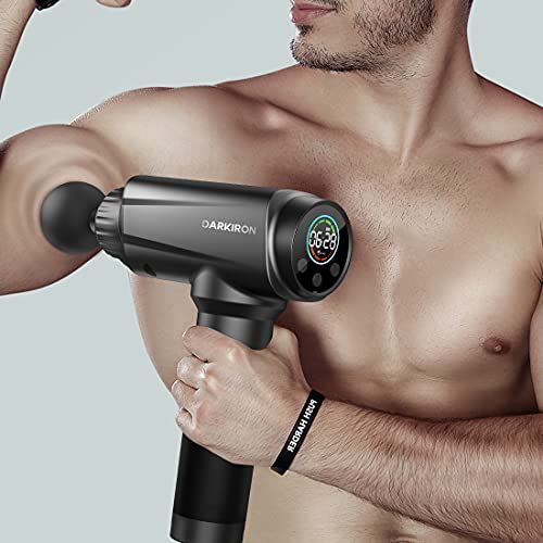 Muscle Massage Gun, Percussion Massage Gun Deep Tissue Massager for Athletes with 10 Massage Heads (EM31)