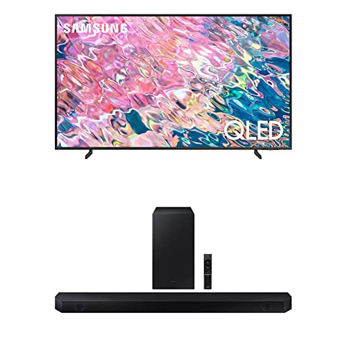 SAMSUNG 50-Inch Class QLED Q60B Series - 4K UHD Dual LED Quantum HDR Smart TV with Alexa Built-in (QN50Q60BAFXZA, 2022 Model) w/HW-Q600B 3.1.2ch Soundbar w/Dolby Audio 2022