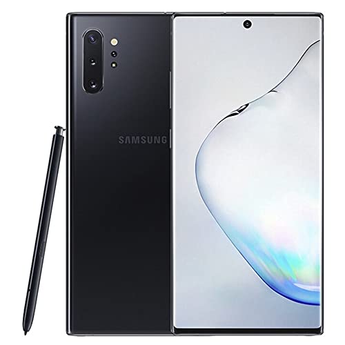 Samsung Galaxy Note 10 (256GB, 8GB) 6.3" AMOLED, IP68 Water Resistant, Snapdragon 855, 4G LTE Fully Unlocked (T-Mobile, Verizon, Global) N970U (w/ P1300 Fast Wireless Charging Pad, Aura Black)