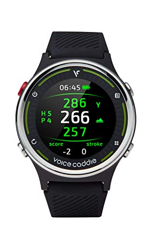 Voice Caddie Golf G1 Golf GPS Watch w/Green Undulation and Slope,Black,G1_Watch