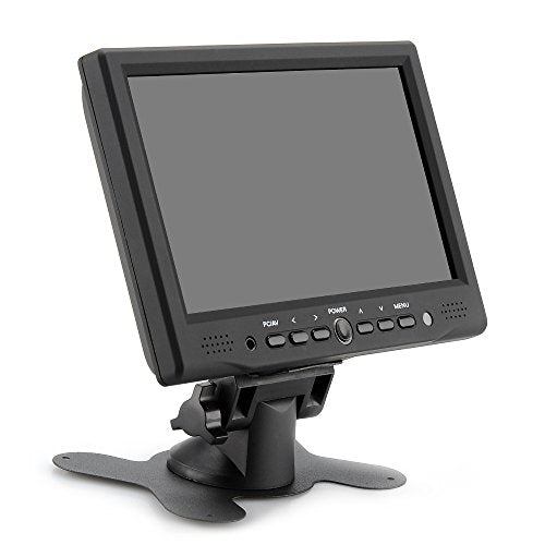 7 inch Small Portable HDMI VGA HD LCD Computer Monitor display screen - 800x480 Native Resolution, HDMI/VGA Video & Audio Inputs support 1080P Raspberry Pi Monitor