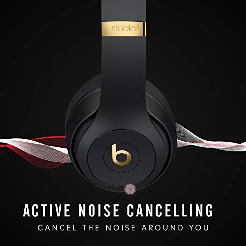 Beats Studio3 Wireless Noise Cancelling Over-Ear Headphones - Apple W1 Headphone Chip, Class 1 Bluetooth, 22 Hours of Listening Time, Built-in Microphone - Midnight Black (Latest Model) - AOP3 EVERY THING TECH 