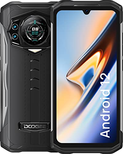 DOOGEE S98 Smartphone, 6.3'' FHD+ Waterdrop Display Rugged Phone, 8GB+256GB Android 12 Cell Phone, 64MP and 20MP Night Vision Camera, Smart Rear Display, IP68 Waterproof Rugged Cell Phone, NFC
