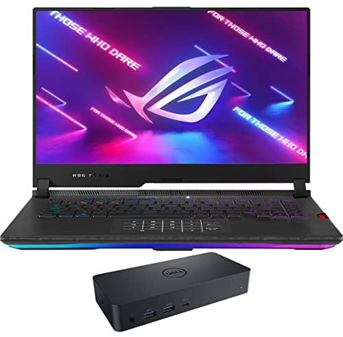 ASUS ROG Scar 15 Gaming & Entertainment Laptop (AMD Ryzen 9 5900HX 8-Core, 64GB RAM, 2x8TB PCIe SSD (16TB), RTX 3080, 15.6" 300Hz Full HD (1920x1080), WiFi, Win 10 Pro) with D6000 Dock