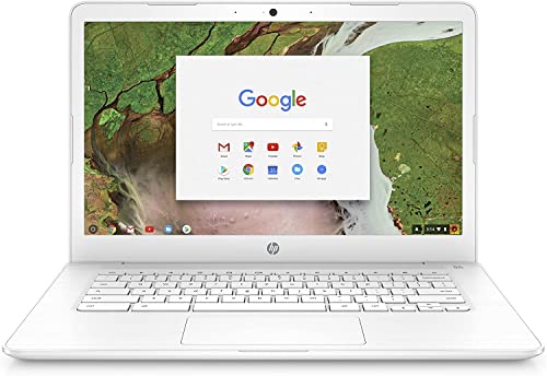 HP 14 14" HD Chromebook, Intel Celeron N3350 Dual-core, Intel HD Graphics 500, 4GB RAM 32GB eMMC, Bluetooth, Built-in Webcam, HDMI, Chrome OS, Snow White