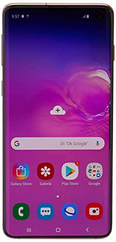 SAM Galaxy S10 Smartphone SM G973F, 4G, International Version (No US Warranty), 128GB 8GB RAM, Prism Black - Unlocked