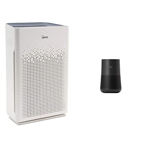 Winix AM90 Wi-Fi Air Purifier, 360sq ft Room Capacity & A230 Tower H13 True HEPA 4-Stage Air Purifier, Perfect for Home office, Home classroom, Bedroom and Nursery, Charcoal Grey