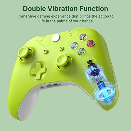 Wireless Controller PC Game Controller Compatible with Xbox Series X/S/Xbox One/Xbox One S/One X/Windows 7/8/10/11（Electric Volt）